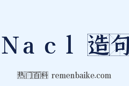 Nacl造句是什么意思的图片